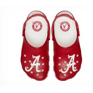 Crocs University of Alabama Classic Clog White/Red Men's Size 10  Women's 12